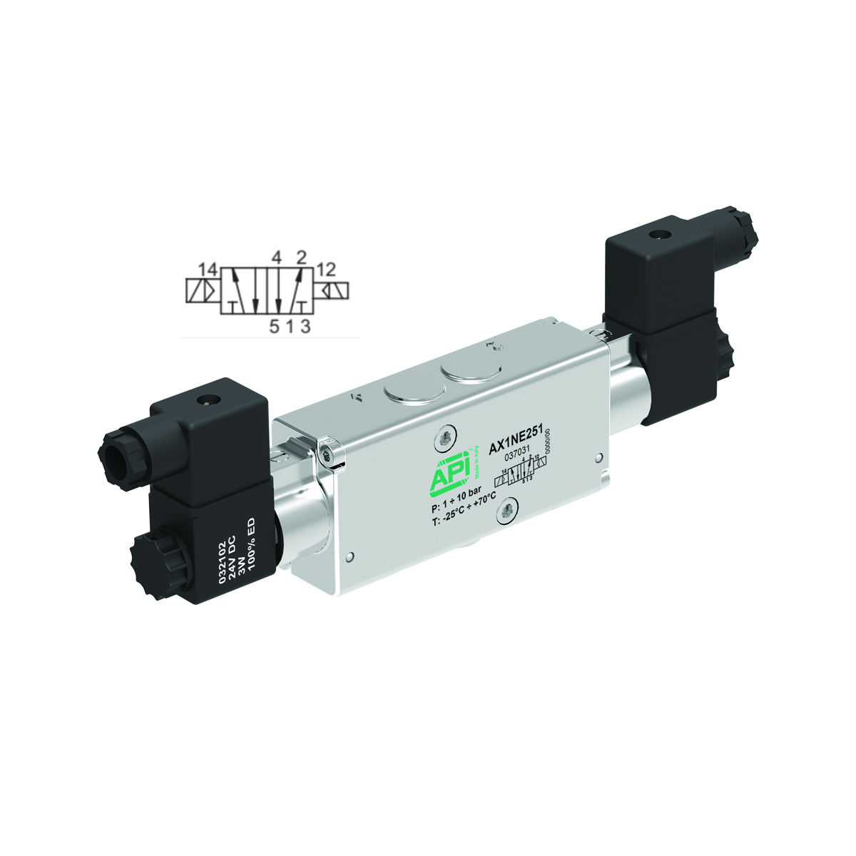 5-2-Differential-Solenoid-Solenoid-Inline-NAMUR-Interface-Electrically-Operated-Ex-nA-Stainless-Steel 5 2 Differential Solenoid Solenoid Inline NAMUR Interface Electrically Operated Ex nA Stainless Steel