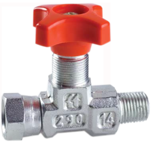 Inline Gauge Isolator Needle Valve With Swivel Female Connection